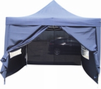 Party tent 6x3 meter Blauw 4 zijkanten Scharnier tent